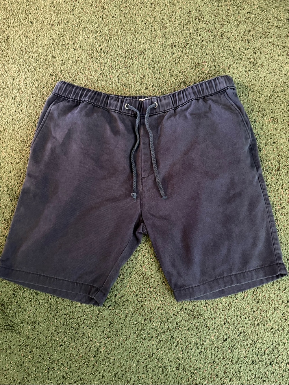 NN07 Drawstring shorts in navy 100% linen